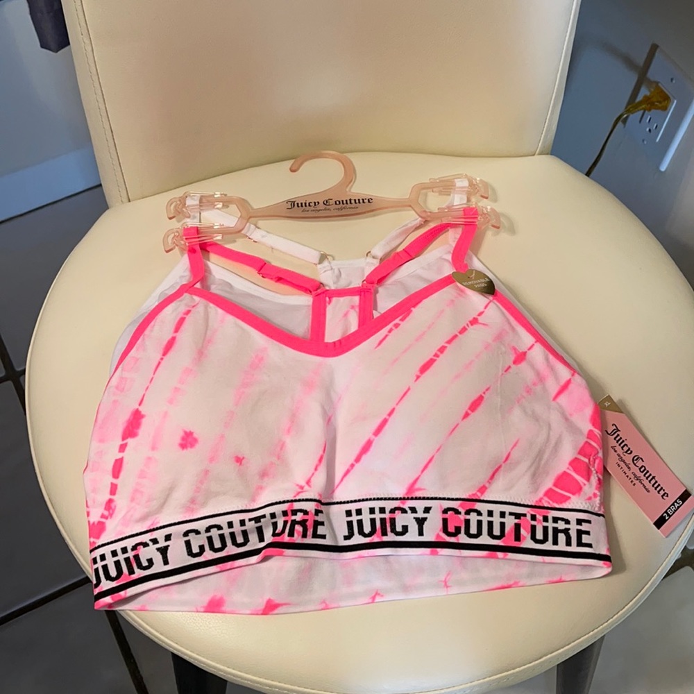 Juicy Couture 2 Assorted Pink/White Sports Bras